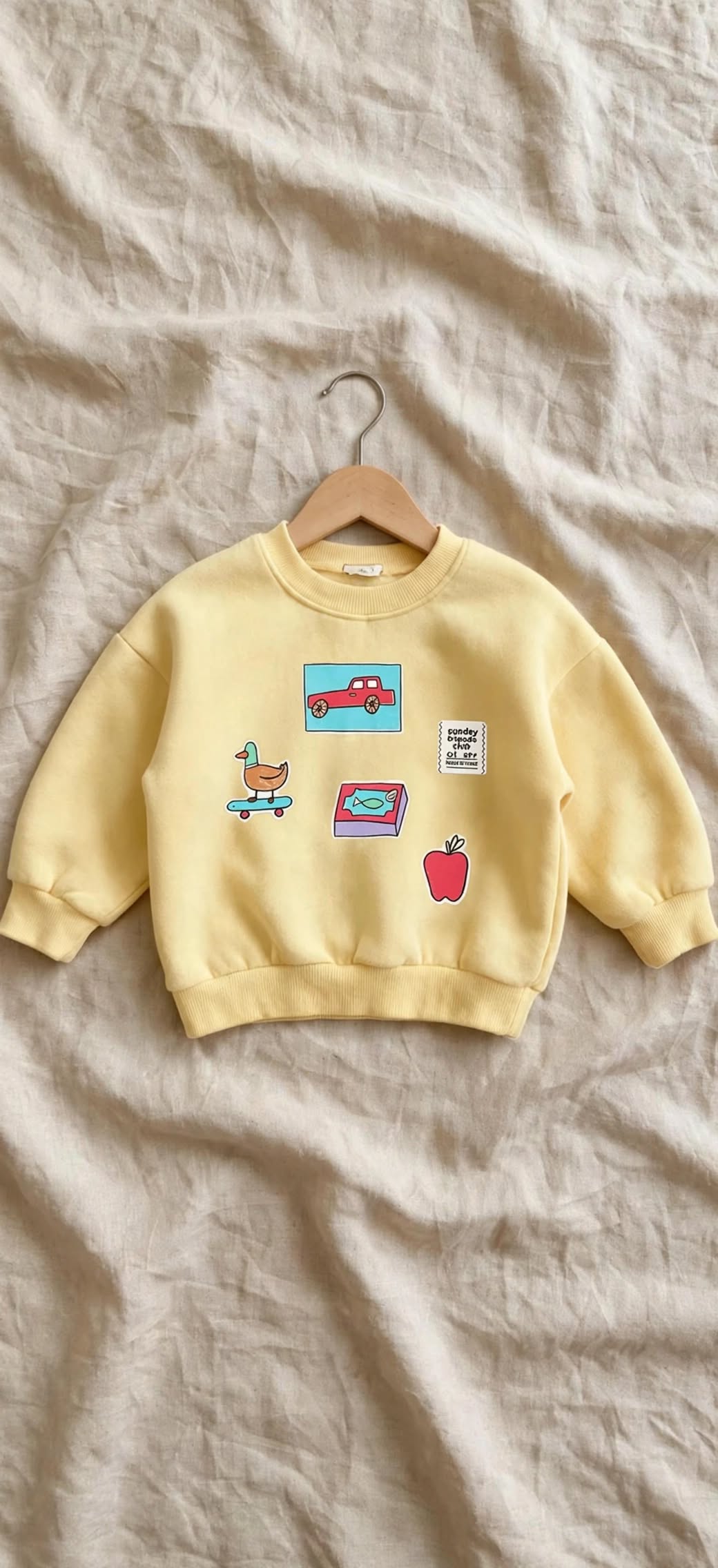 Sweat Enfant à Motifs Cartoon - Coupe Ample