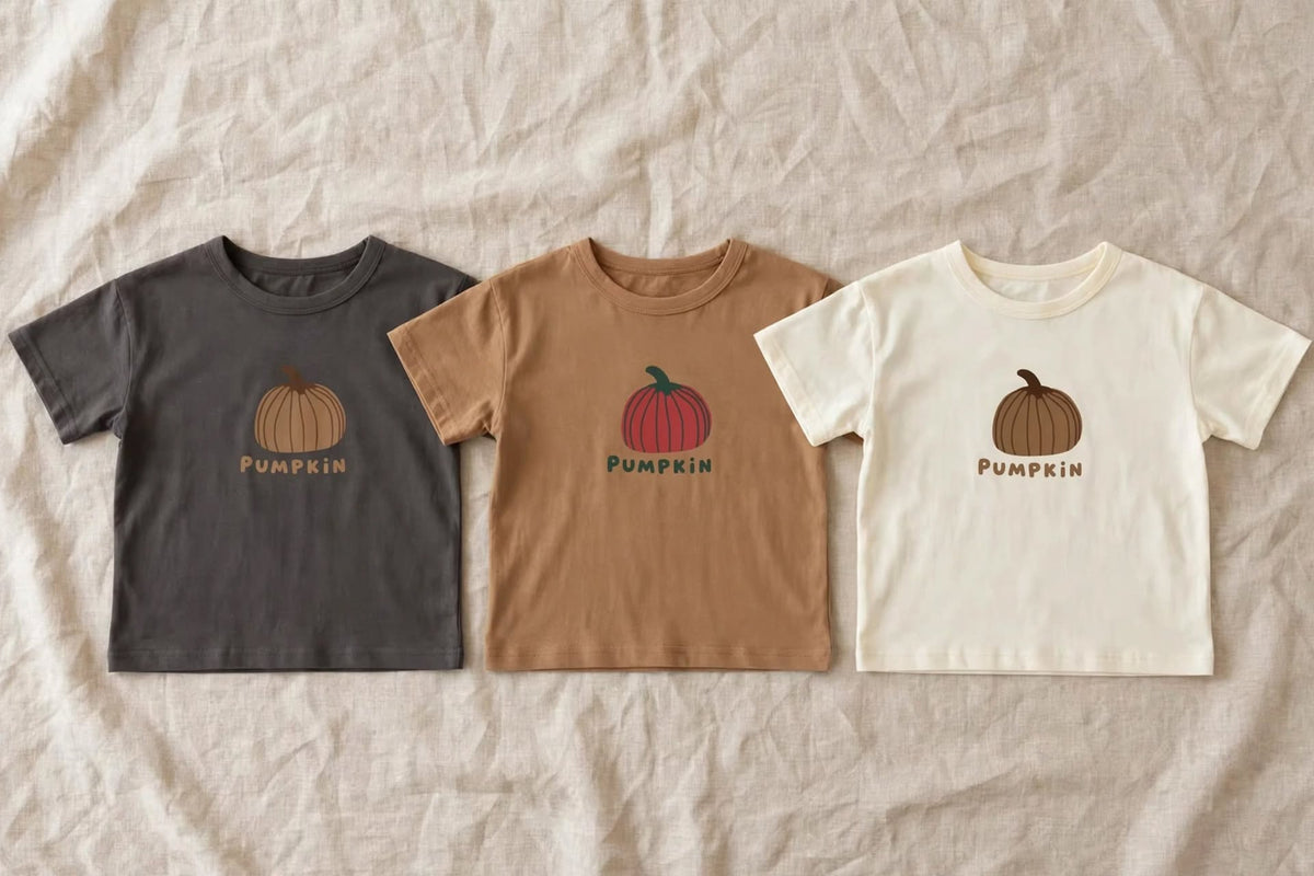 Pumpkin T-Shirt - Late Summer/Fall Pumpkin T-Shirt 9M-6 years | Varenne Kids Club