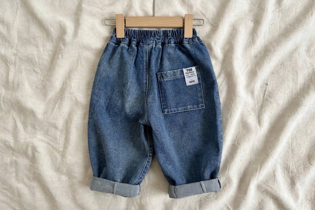 Wide Harem Jeans - Unisex Baby Balloon Jeans 1-7 years | Varenne Kids Club