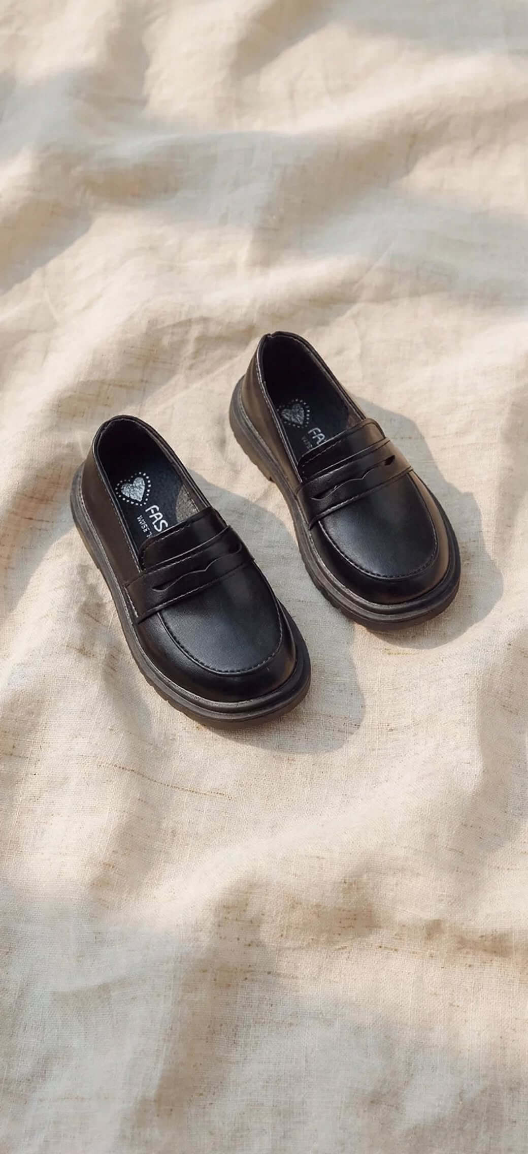 Mocassins Enfant Style British - Noir ou Marron