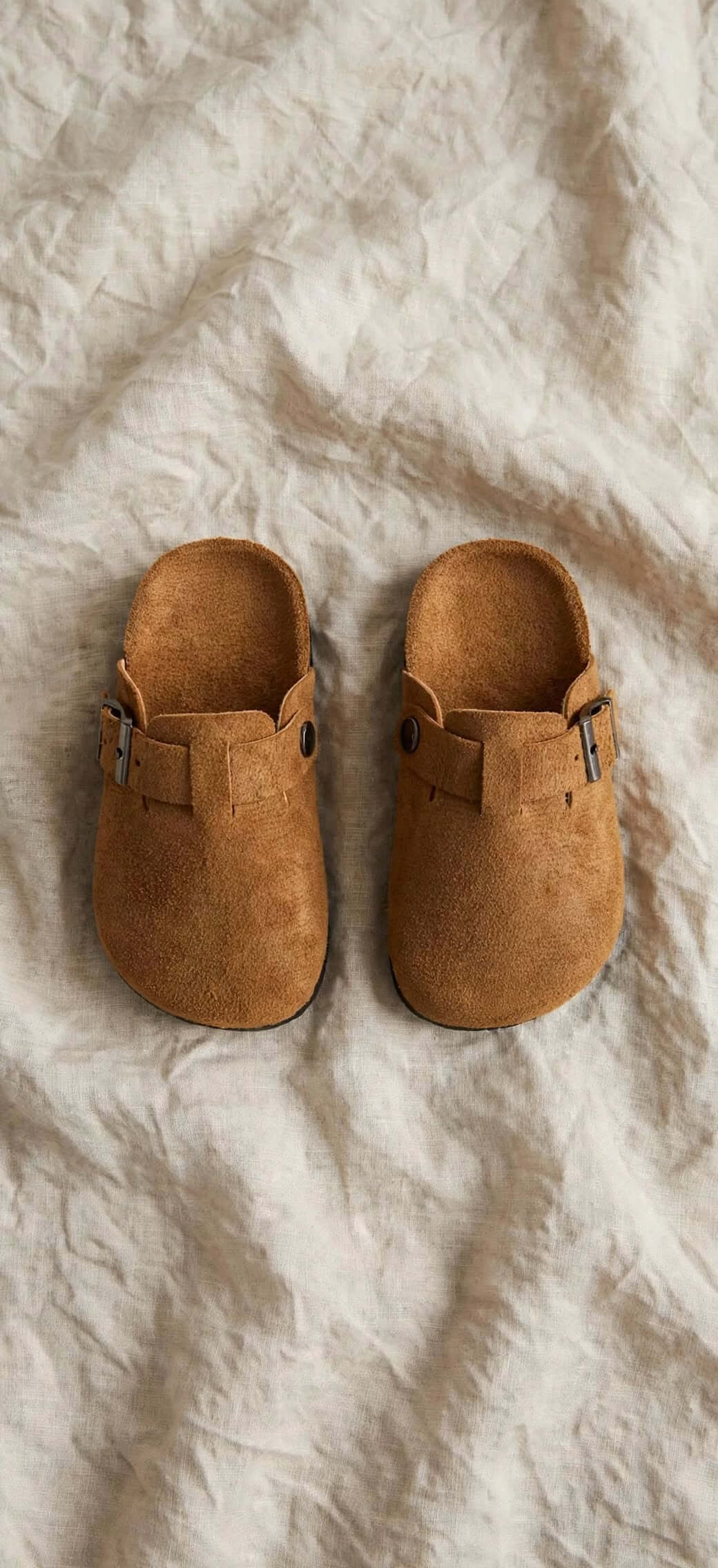 Sabots Enfant à Boucle - Beige ou Marron