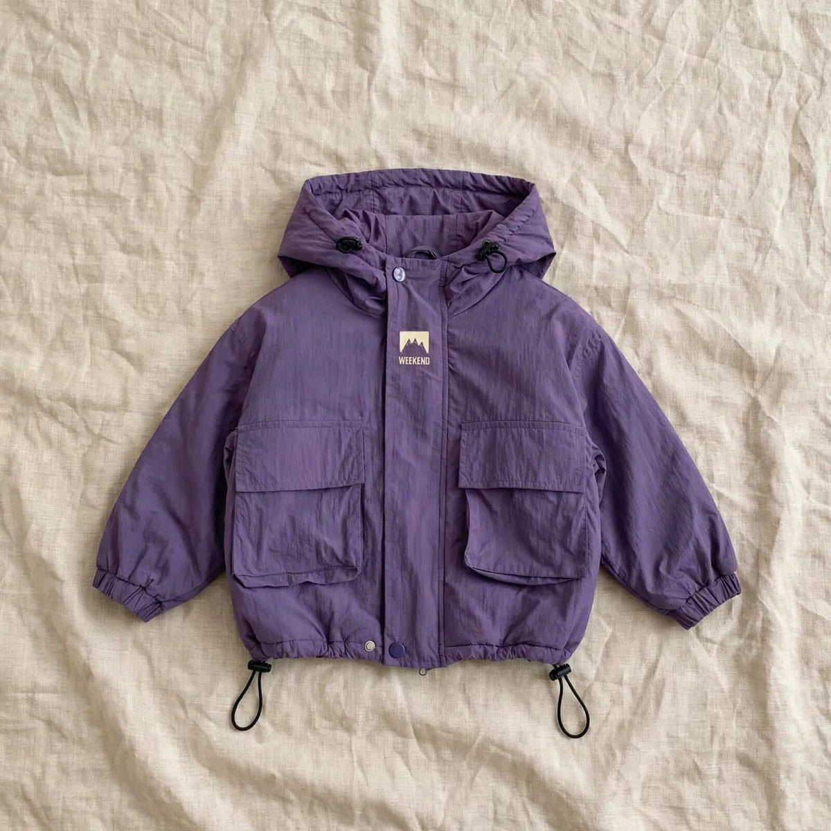 Veste Enfant à Capuche - Violet ou Noir