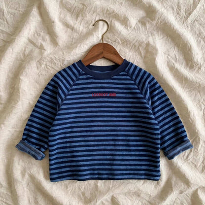 Pull Rayé Enfant - Coupe Boxy et Manches Raglan