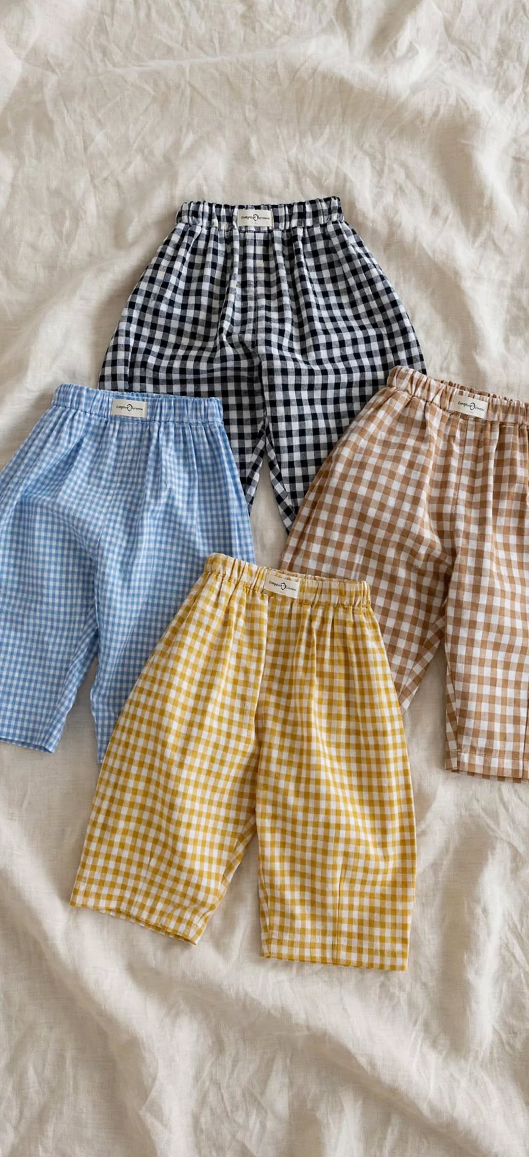 Gingham Pants - Baby Plaid Pants Spring 0-5 years | Varenne Kids Club