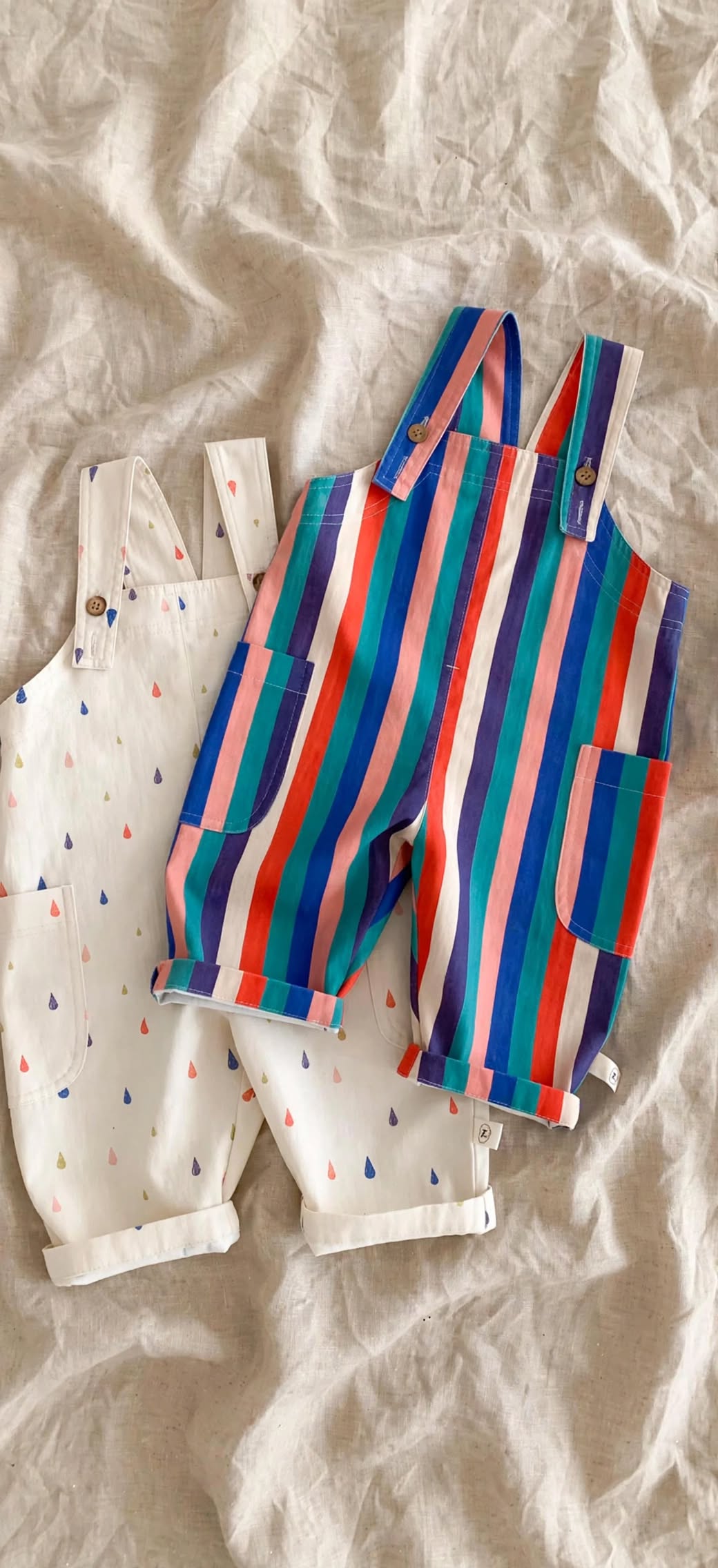 Salopette Courte Été - Salopette Bébé Pois / Rayures 9M-5 ans | Varenne Kids Club
