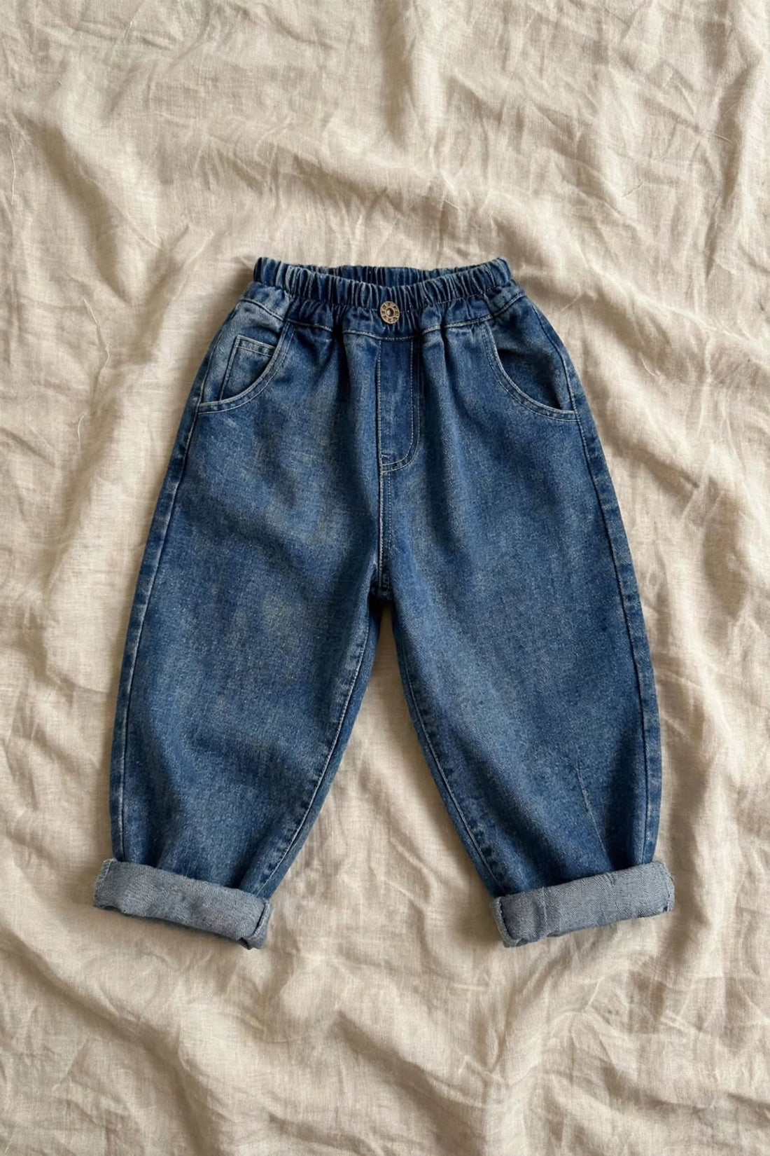 Wide Harem Jeans - Unisex Baby Balloon Jeans 1-7 years | Varenne Kids Club