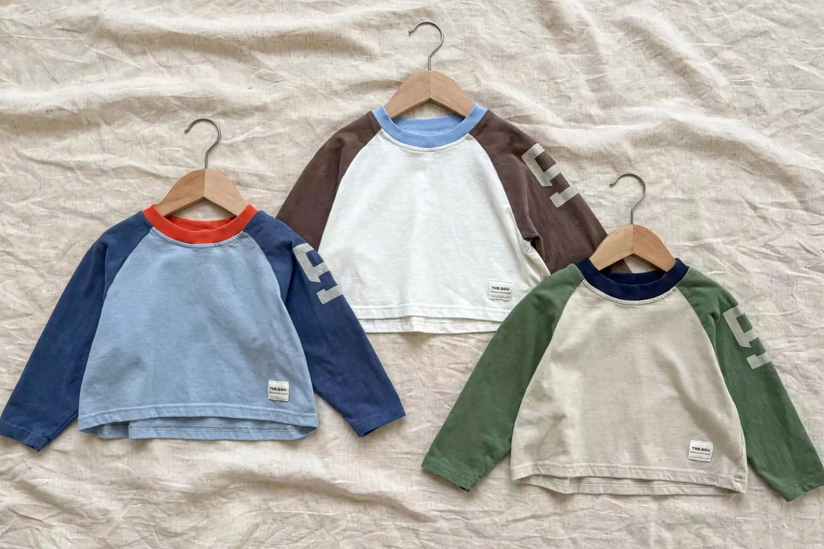 Long Sleeve Color Block - Raglan Base T-Shirt Autumn 9M-6 years | Varenne Kids Club
