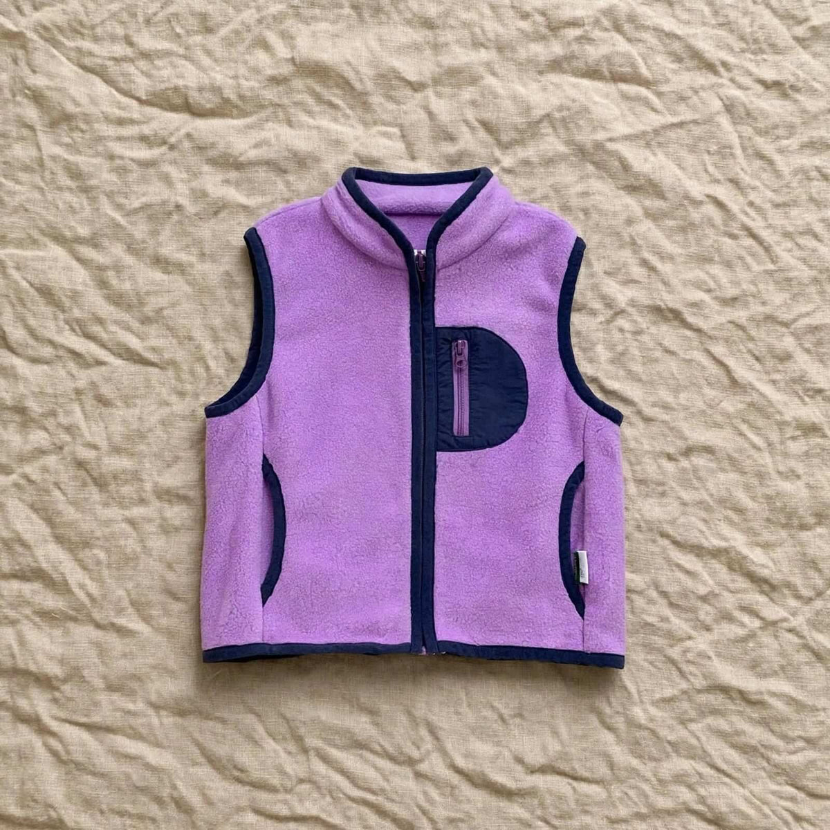 Gilet Polaire Sans Manches Enfant - Color Block - 2 à 7 ans