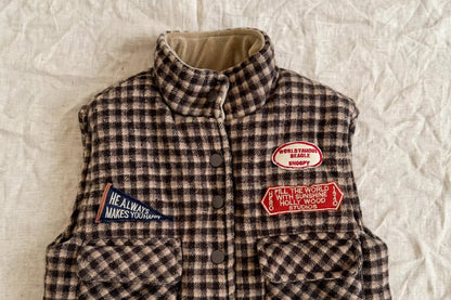 Quilted Sleeveless Vest - Winter Patch Baby Vest 1-6 years | Varenne Kids Club