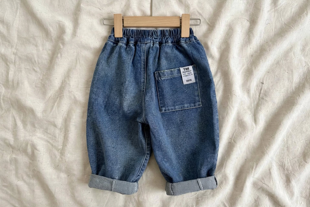 Pantalon Jean Harem Large - Jean Balloon Bébé Mixte 1-7 ans | Varenne Kids Club