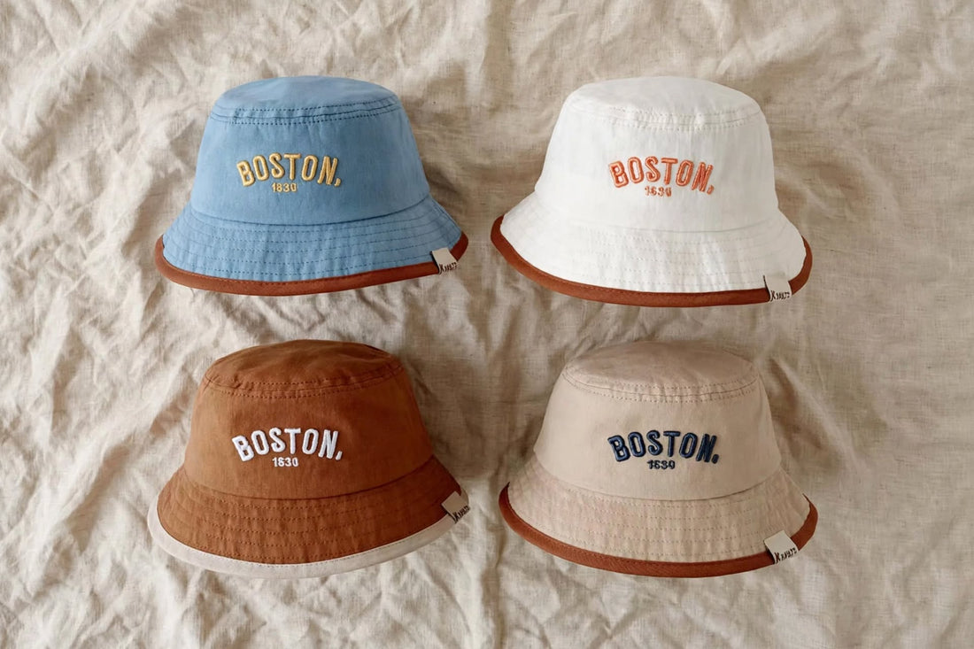 Bob BOSTON Bicolore - Chapeau Soleil Été Bébé | Varenne Kids Club