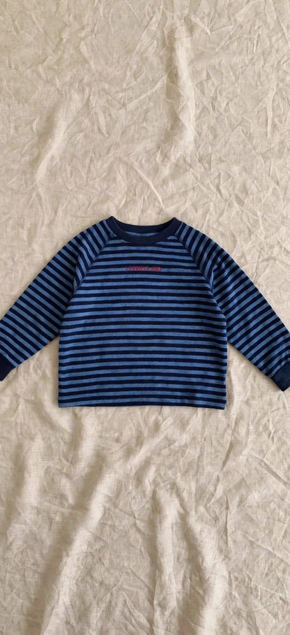 Pull Rayé Enfant - Coupe Boxy et Manches Raglan