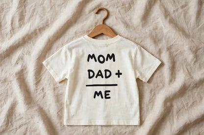 Baby T-Shirt "MOM DAD &amp; ME" - Off-White - Varenne Kids Club