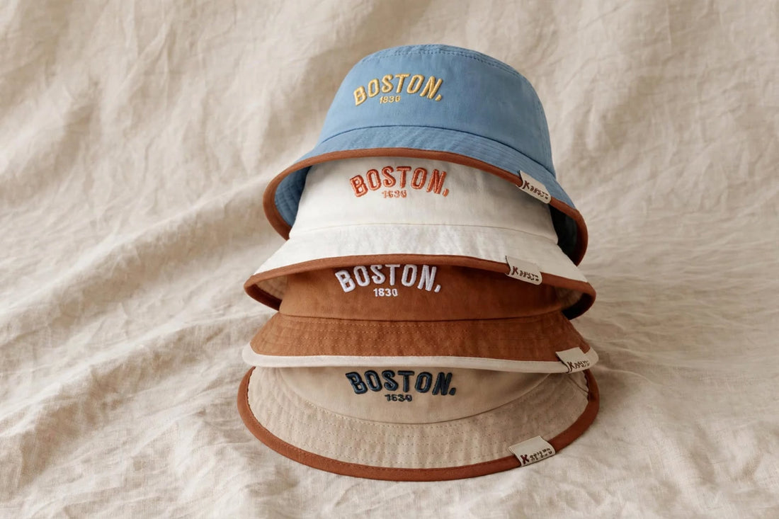 Bob BOSTON Bicolore - Chapeau Soleil Été Bébé | Varenne Kids Club
