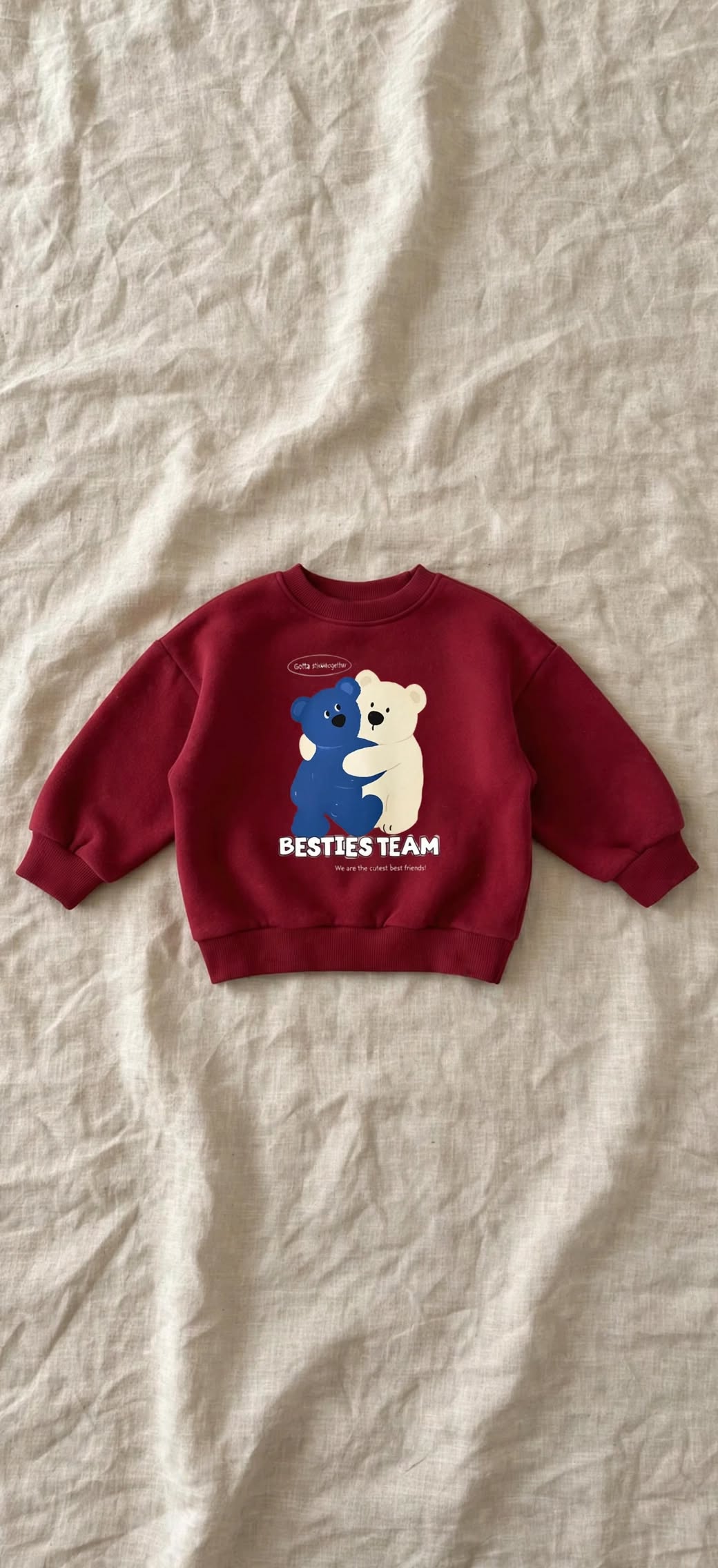 Cartoon Sweatshirt - Rainbow Bear Loose Sweatshirt Autumn 6M-6 years | Varenne Kids Club