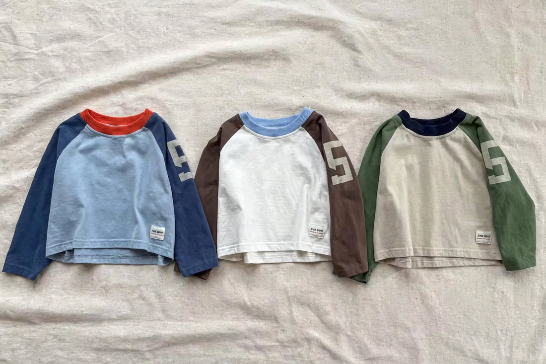 Long Sleeve Color Block - Raglan Base T-Shirt Autumn 9M-6 years | Varenne Kids Club