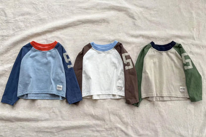 Long Sleeve Color Block - Raglan Base T-Shirt Autumn 9M-6 years | Varenne Kids Club