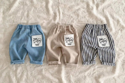 Wide Cargo Trousers - Graphic Pocket Baby 1-4 years | Varenne Kids Club