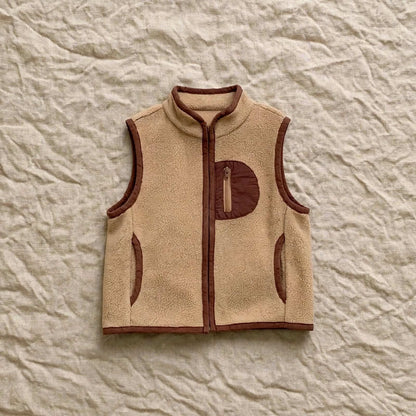 Gilet Polaire Sans Manches Enfant - Color Block - 2 à 7 ans