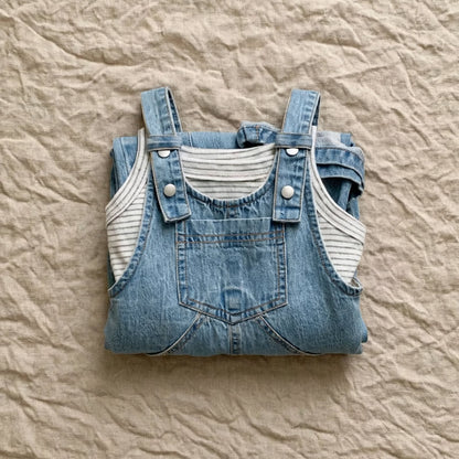 Salopette Denim Loose - Salopette Large Balloon Bébé 1-7 ans | Varenne Kids Club