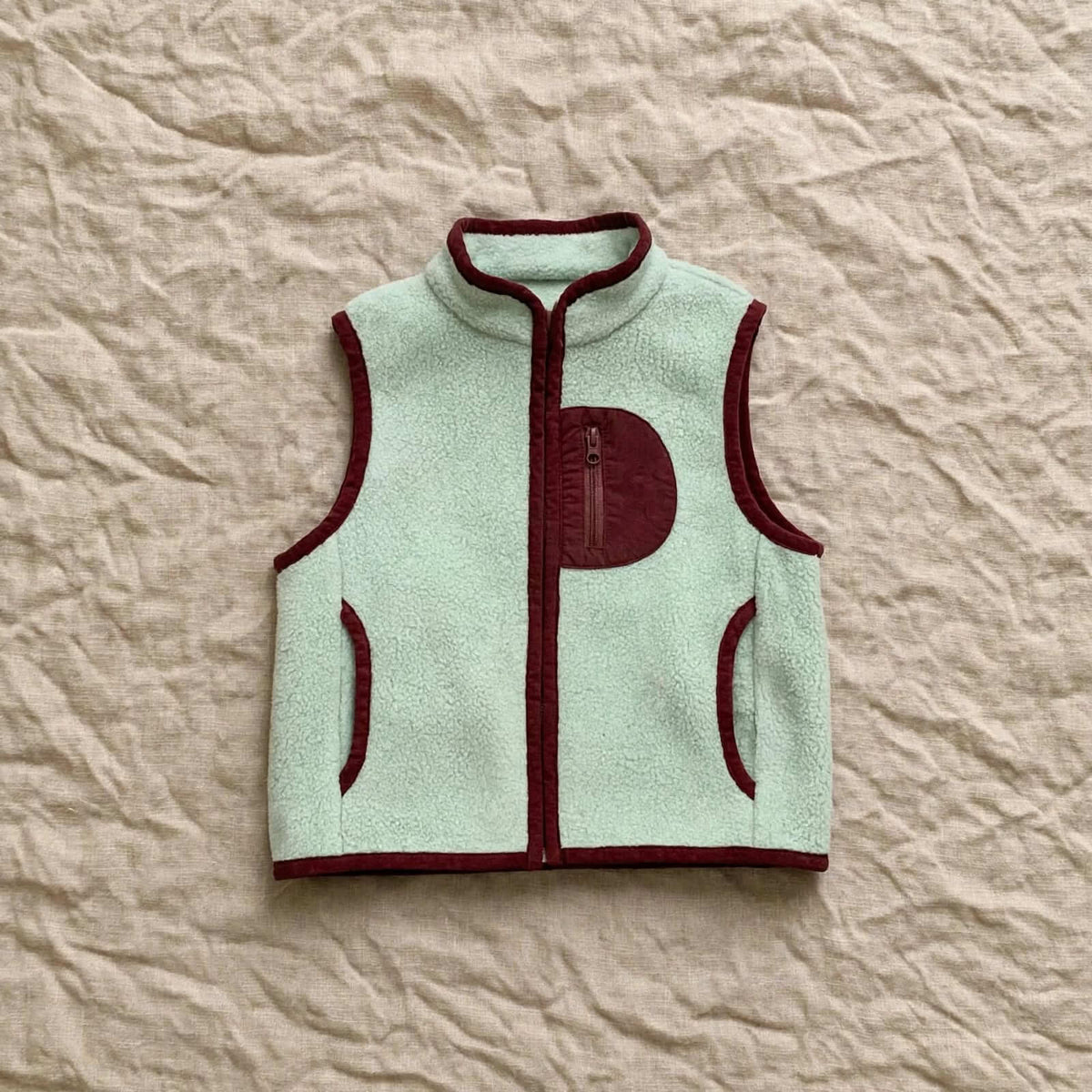 Gilet Polaire Sans Manches Enfant - Color Block - 2 à 7 ans