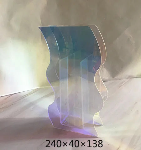 Vase en acrylique coloré