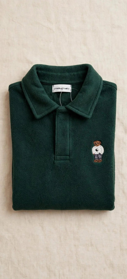 Polo Polaire Enfant Motif Ours - 4 Coloris