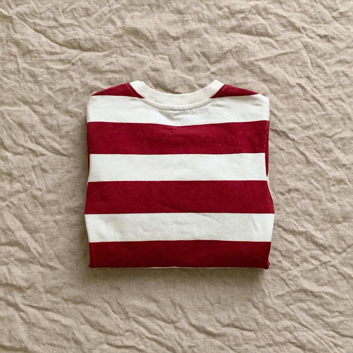 Pull Rayé Garçon Rouge et Blanc - Motifs Sport