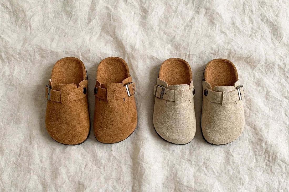 Sabots Enfant à Boucle - Beige ou Marron