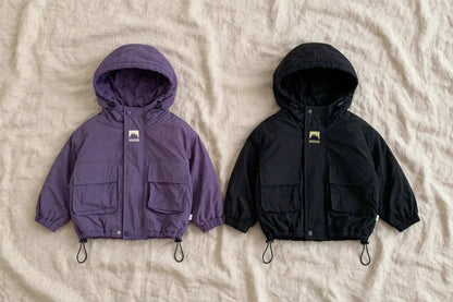 Veste Enfant à Capuche - Violet ou Noir