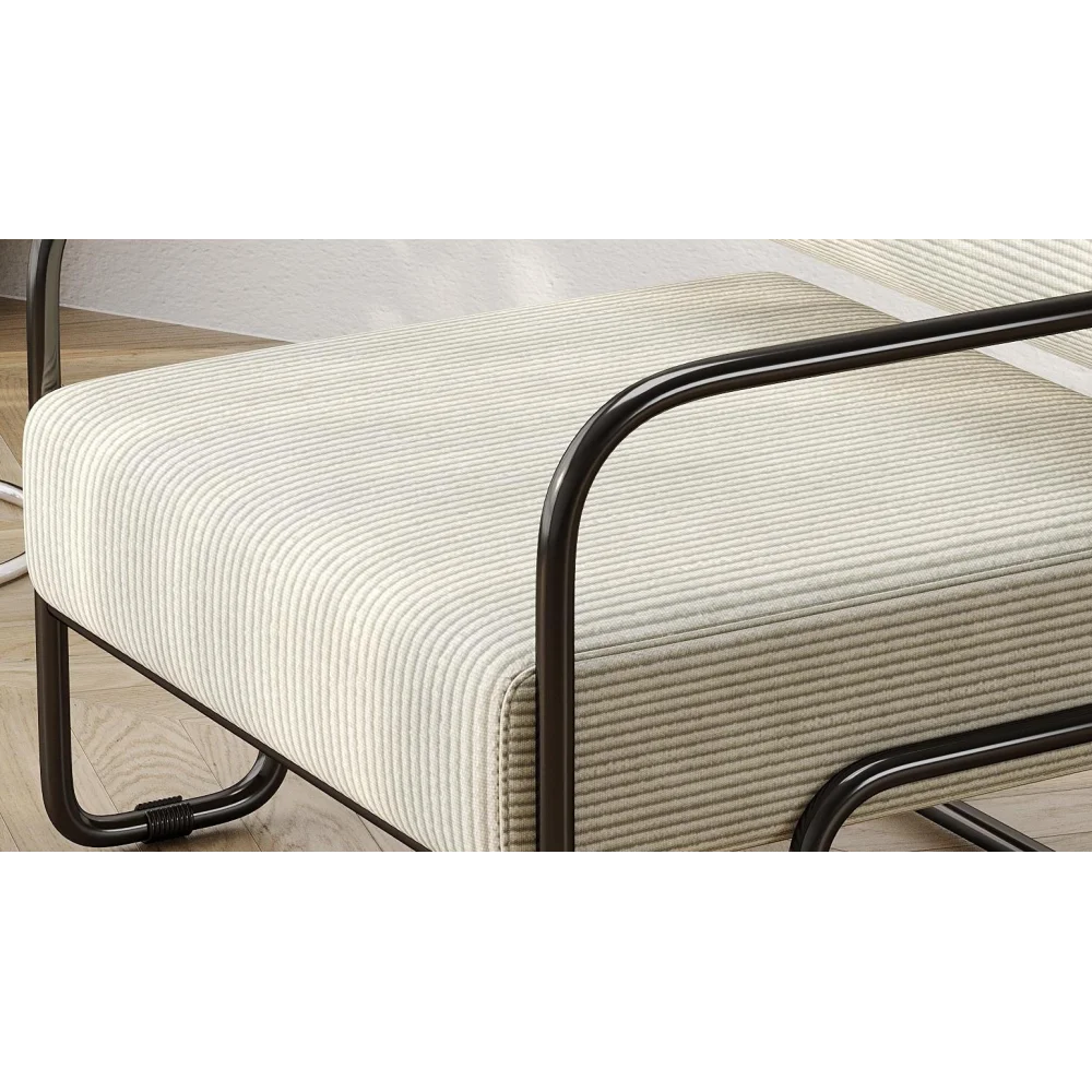 Chaise d'appoint en velours côtelé