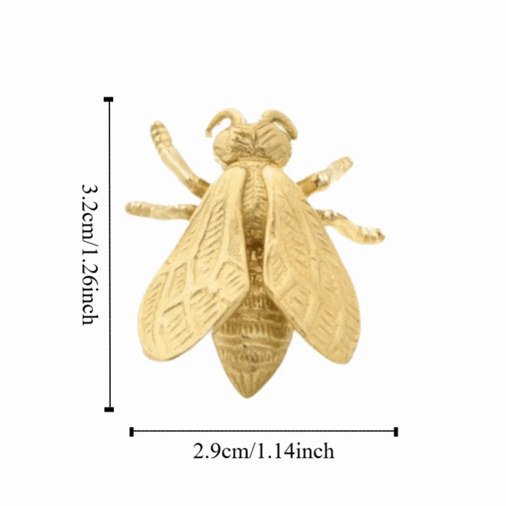 Élégante poignée en laiton d'abeille