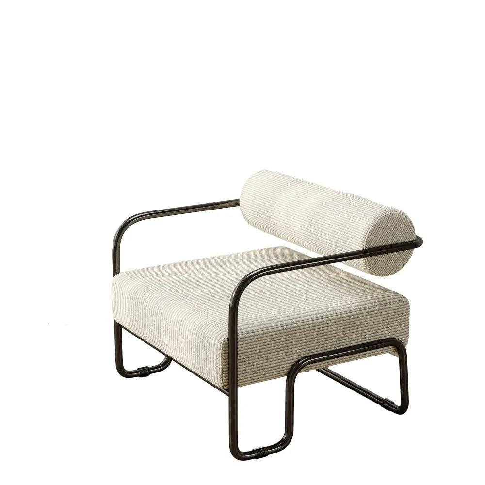 Chaise d'appoint en velours côtelé