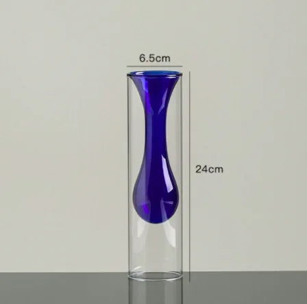 Verre créatif à double paroi transparent
