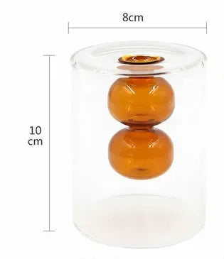 Verre créatif à double paroi transparent