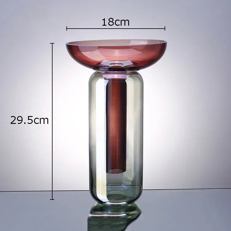 Vase en verre amovible