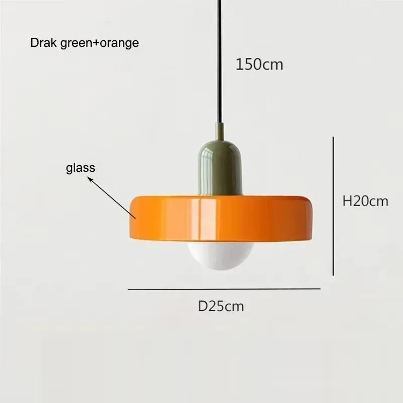 Lustre de plafond coloré