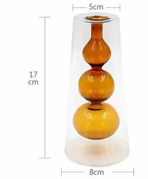 Verre créatif à double paroi transparent