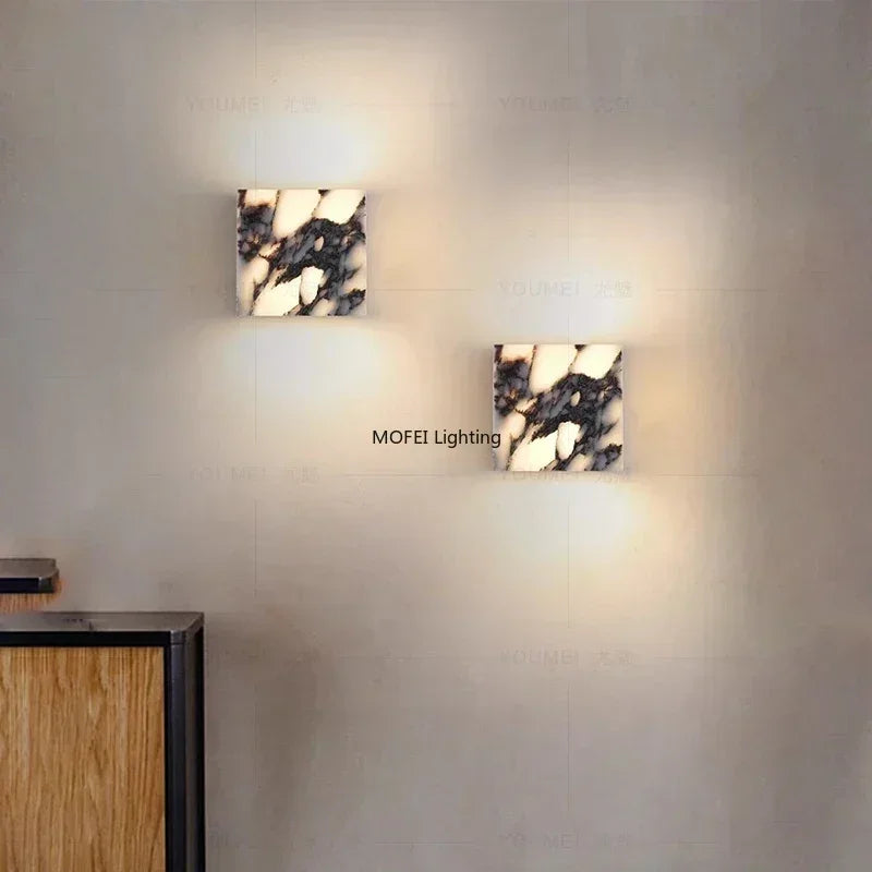 Lampe en marbre italien