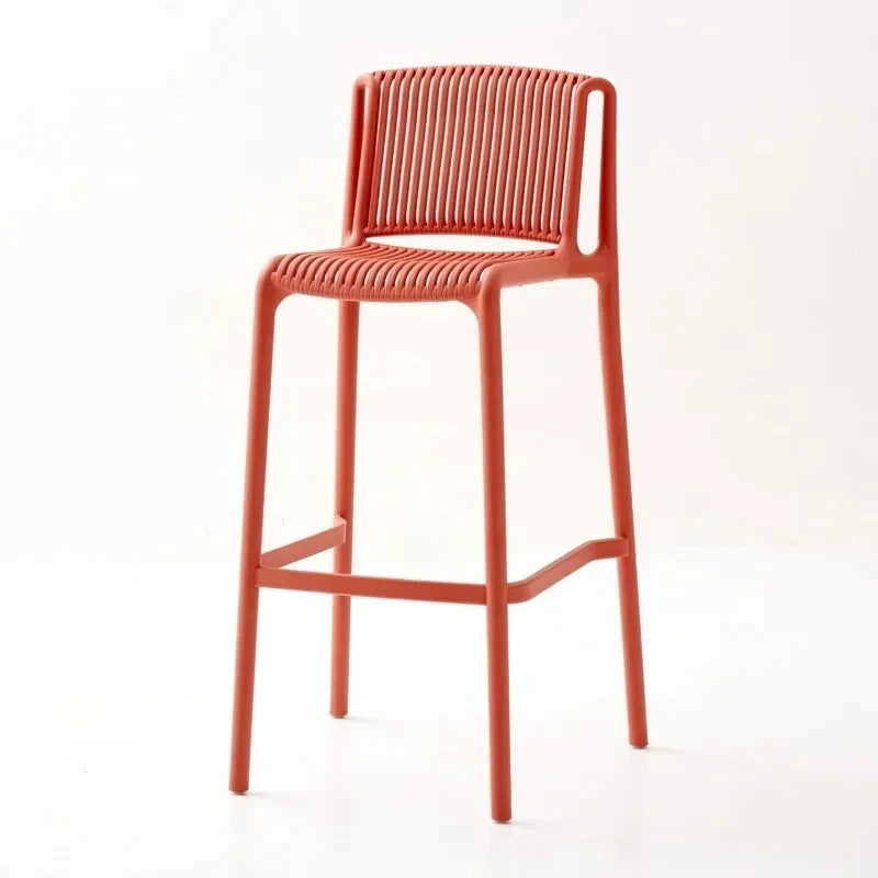 Tabourets de bar en plastique modernes et simples