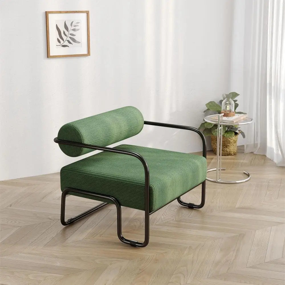Chaise d'appoint en velours côtelé