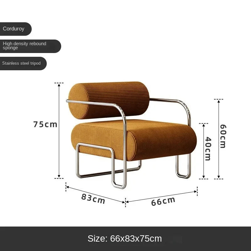 Chaise en acier inoxydable