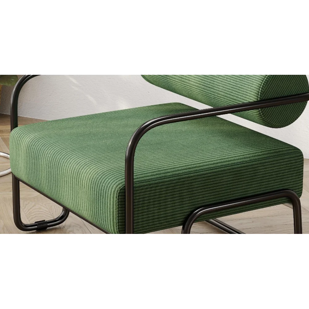 Chaise d'appoint en velours côtelé