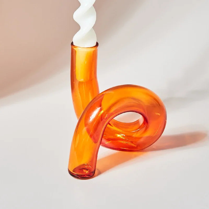 Vase de flexion pour fleurs Ornements en verre
