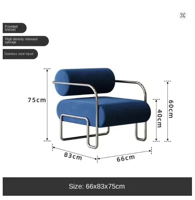 Chaise en acier inoxydable
