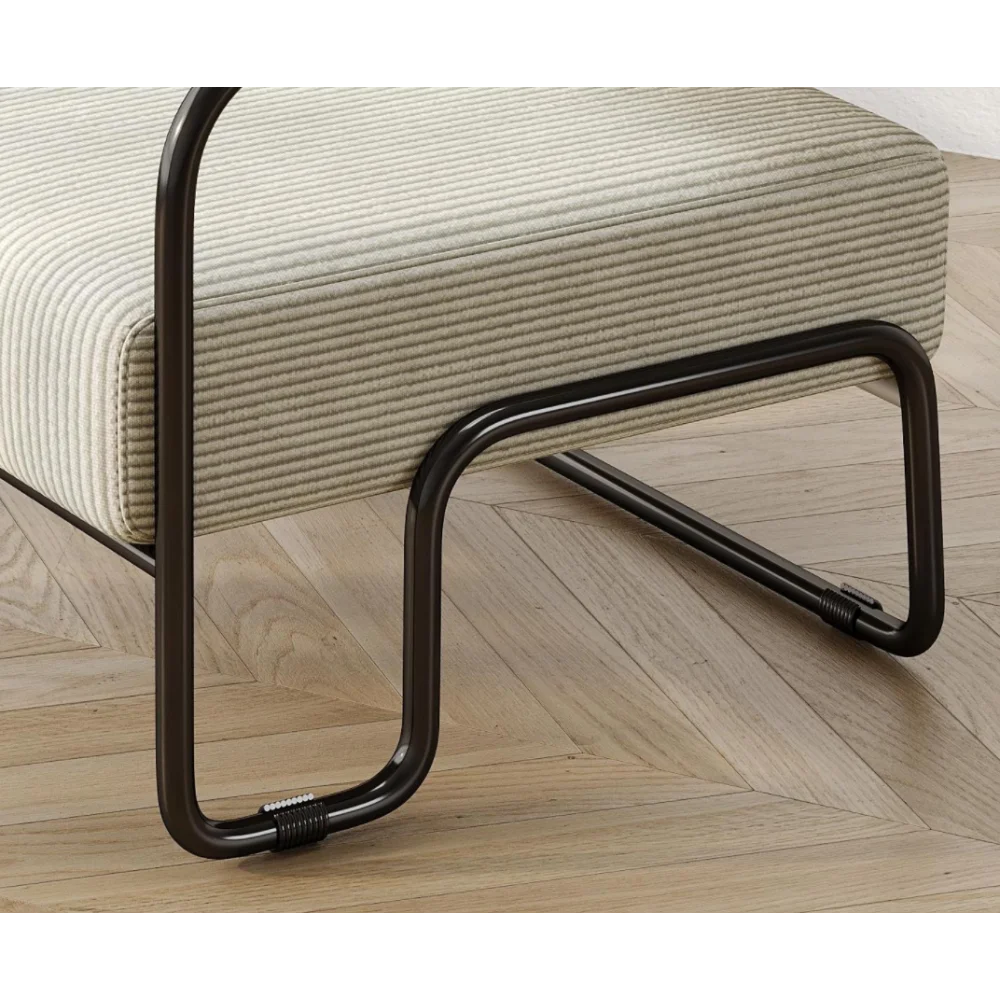 Chaise d'appoint en velours côtelé