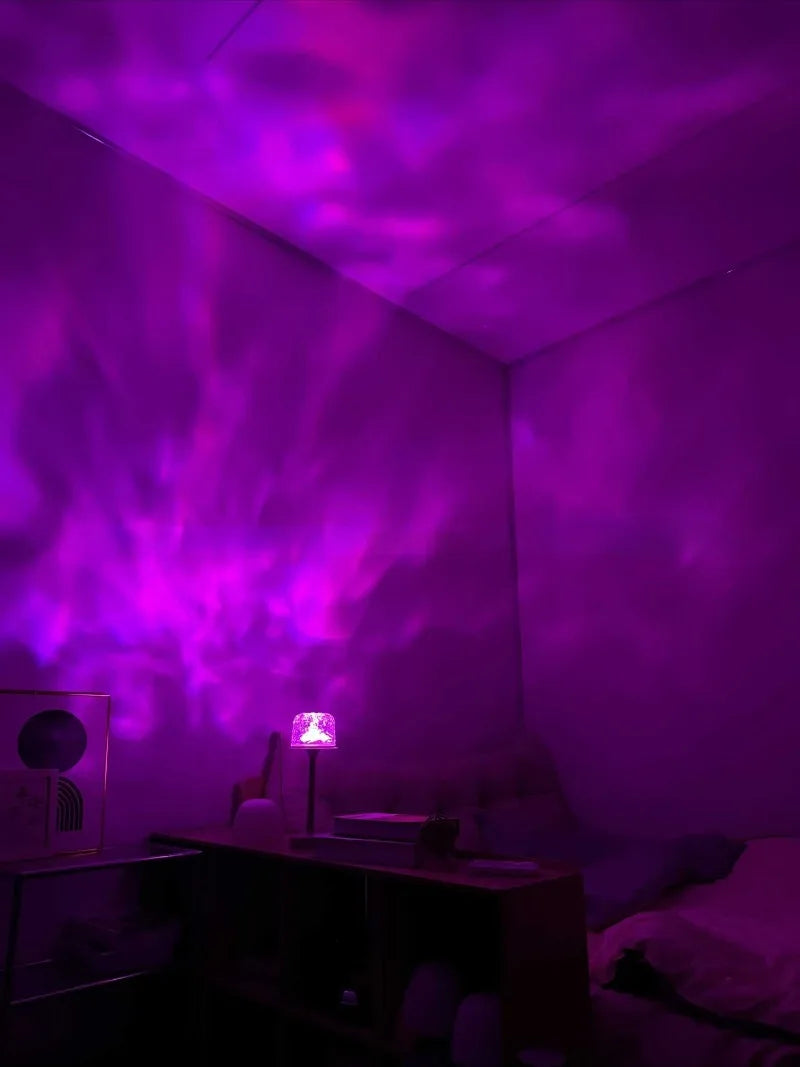 « Lampe de table premium, projection effet vague, escales d’ondulations relaxante. »