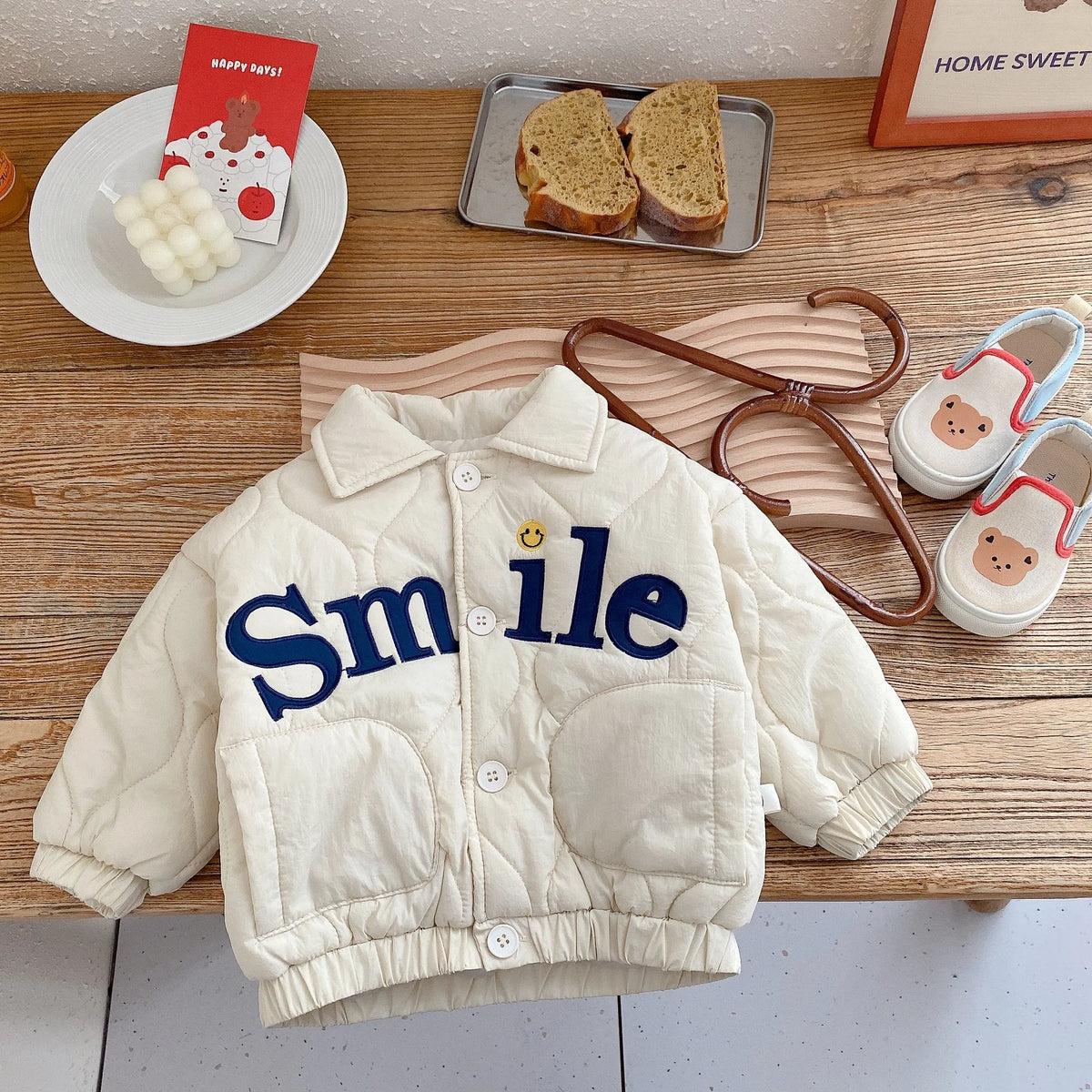 Veste Matelassée SMILE - Veste Hiver Bébé 0-6 ans | Varenne Kids Club