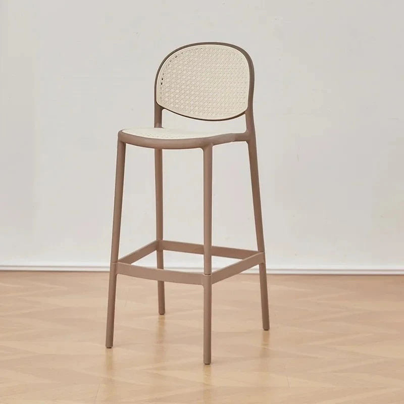 Tabourets de bar en plastique modernes et simples