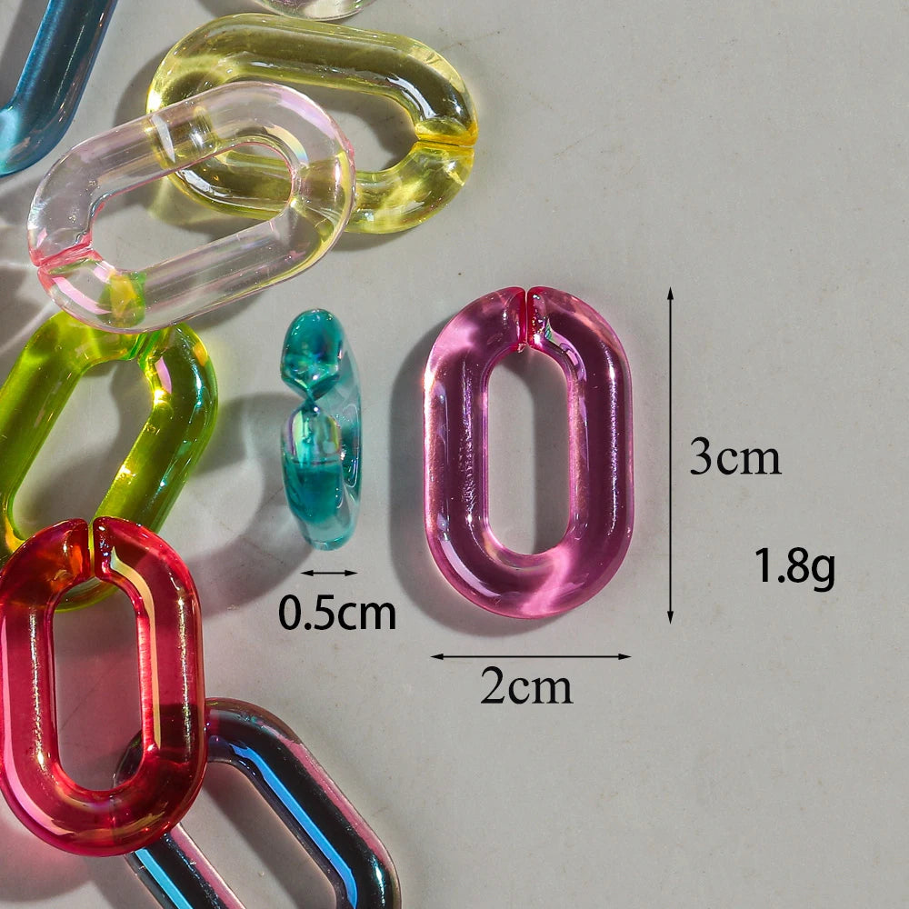 Acrylique Transparent Ovales